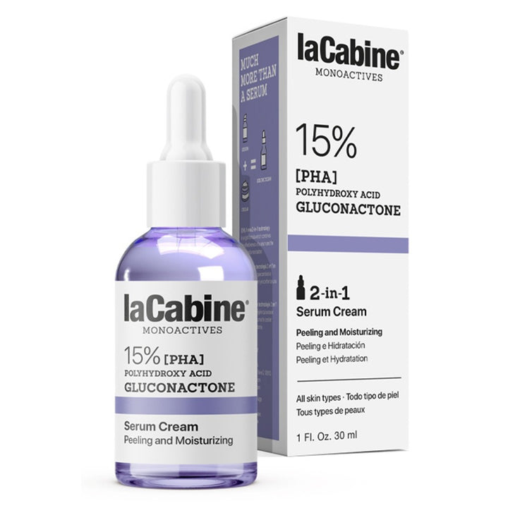 LaCabine Monoactives 15% PHA Exfoliating Serum Cream For All Skin Types 30ml - Easy Pharmacy LLC