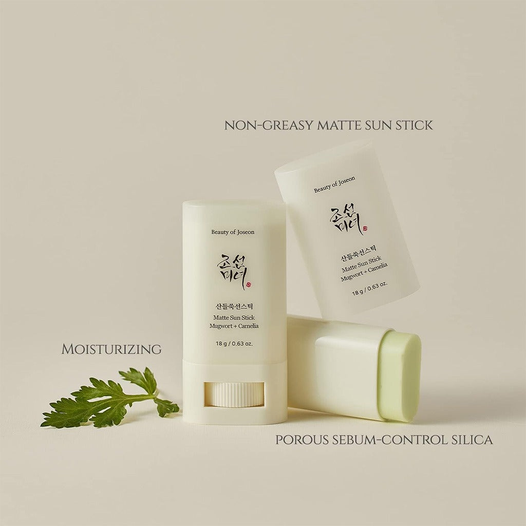 Beauty of Joseon Matte Sun Stick Sunscreen With Mugwort + Camelia SPF 50+ & PA++++ 18g - Easy Pharmacy LLC