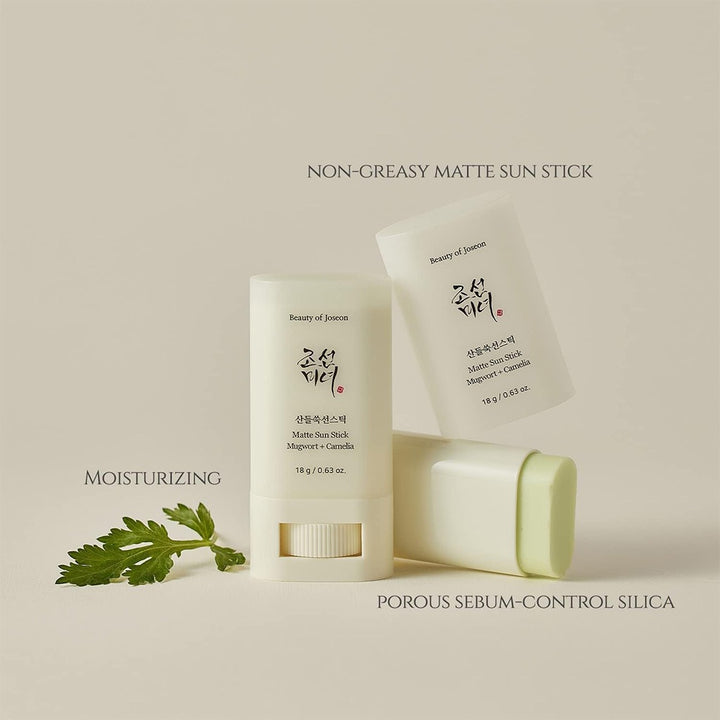 Beauty of Joseon Matte Sun Stick Sunscreen With Mugwort + Camelia SPF 50+ & PA++++ 18g - Easy Pharmacy LLC
