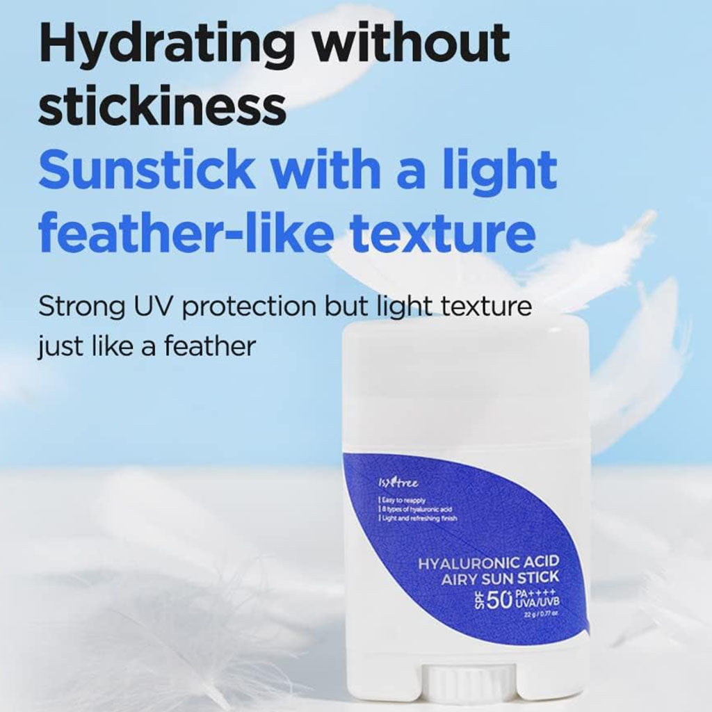 Isntree Hyaluronic Acid Airy Sunscreen Stick With SPF 50+ & PA++++ 22g - Easy Pharmacy LLC