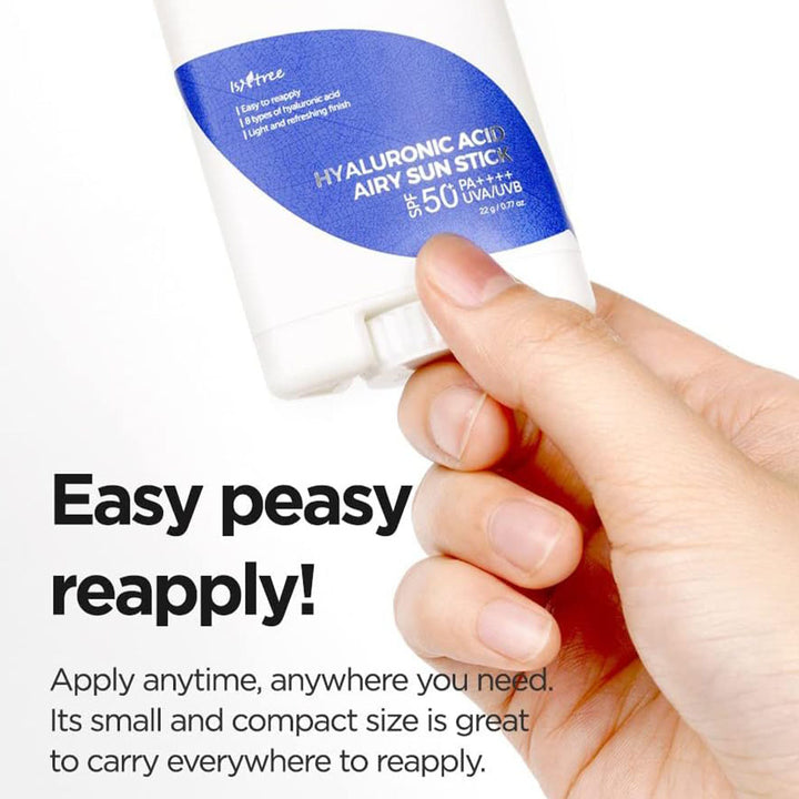 Isntree Hyaluronic Acid Airy Sunscreen Stick With SPF 50+ & PA++++ 22g - Easy Pharmacy LLC