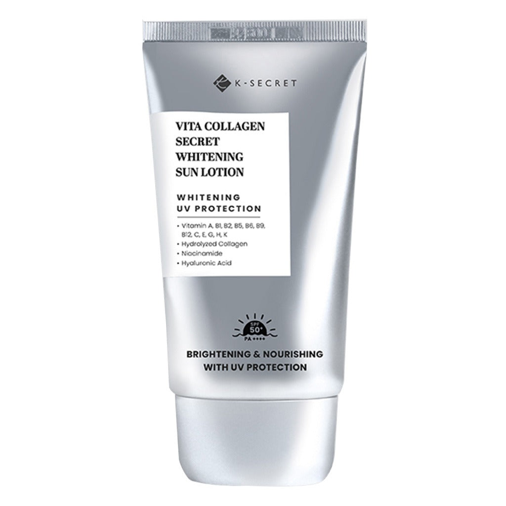 K-Secret Vita Collagen Secret Whitening UV Protection Sun Lotion With SPF 50+ & PA++++ 50ml - Easy Pharmacy LLC
