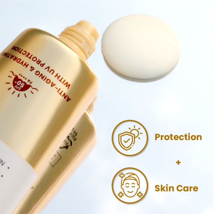 K-Secret Collagen Boosting Secret Age Defender Sun Lotion With SPF 50+ & PA++++ 60ml - Easy Pharmacy LLC
