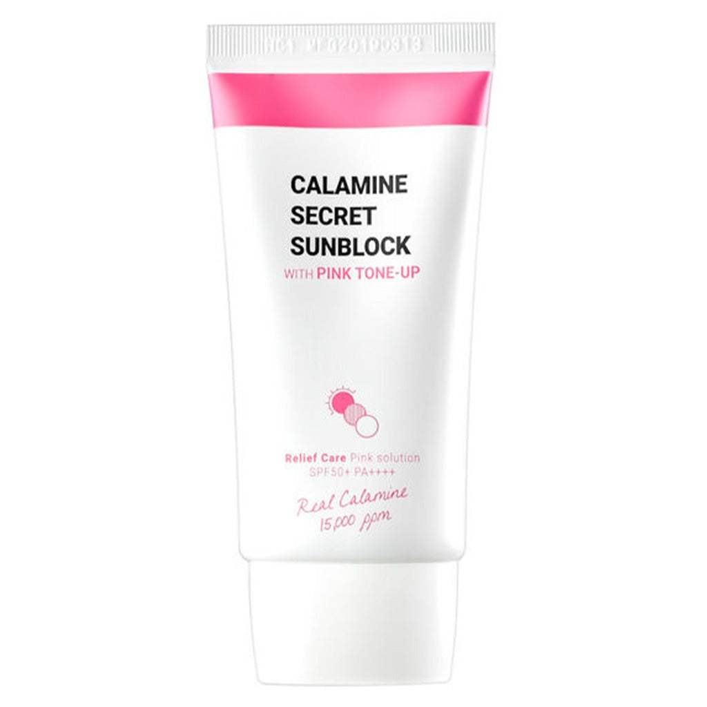 K-Secret Calamine Secret Sunblock With Pink Tone-Up SPF 50+ & PA++++ 50ml - Easy Pharmacy LLC