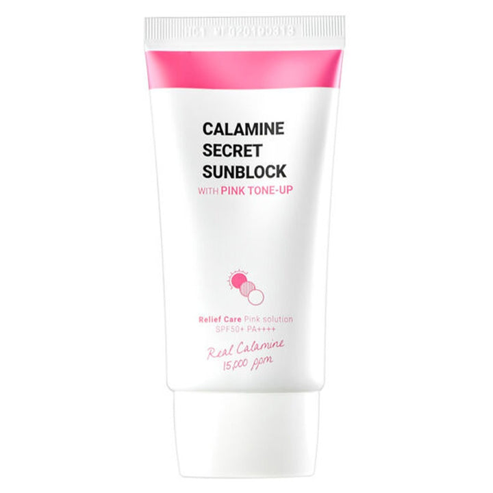 K-Secret Calamine Secret Sunblock With Pink Tone-Up SPF 50+ & PA++++ 50ml - Easy Pharmacy LLC