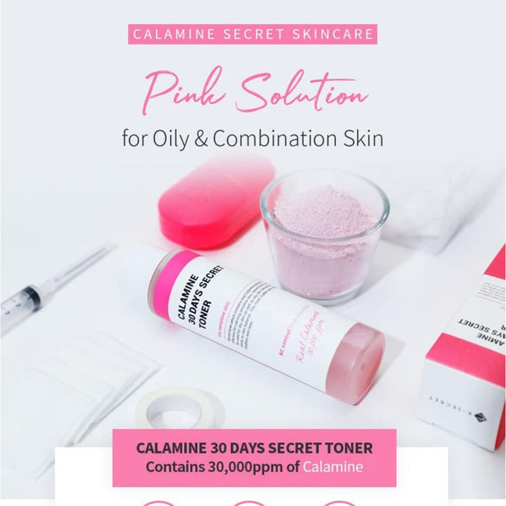 K-Secret Calamine 30 Days Secret Toner For Sensitive Skin 160ml - Easy Pharmacy LLC