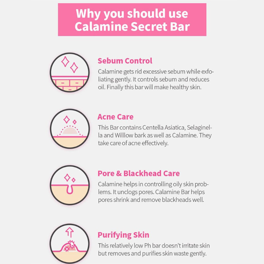 K-Secret Calamine Secret Bar For Sensitive Skin 100g - Easy Pharmacy LLC