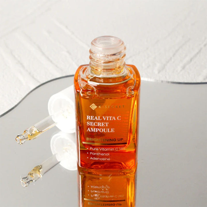 K-Secret Real Vita C Secret Brightening Up & Tone Evening Ampoule 15ml - Easy Pharmacy LLC