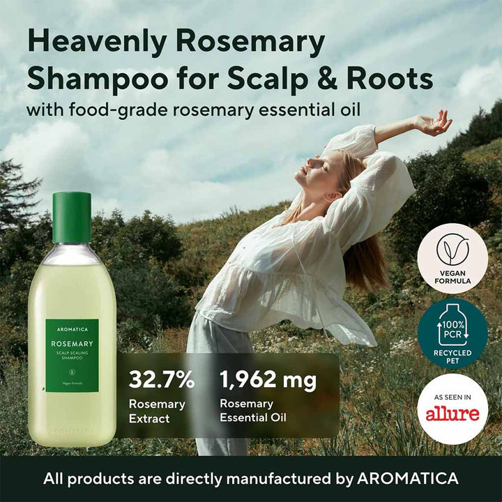 Aromatica Rosemary Scalp Scaling Anti-Dandruff shampoo 400ml - Easy Pharmacy LLC