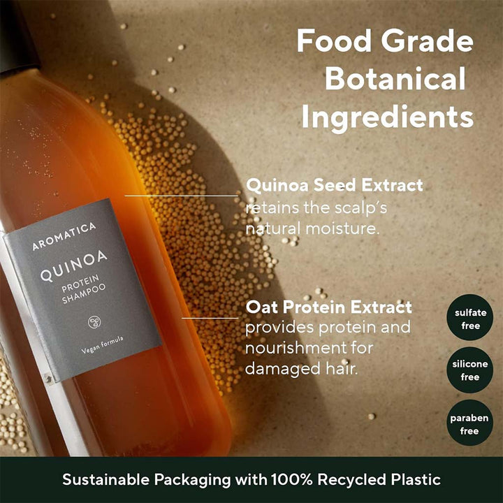 Aromatica Quinoa Protein Shampoo For Dry, Damaged Hair 400ml - Easy Pharmacy LLC