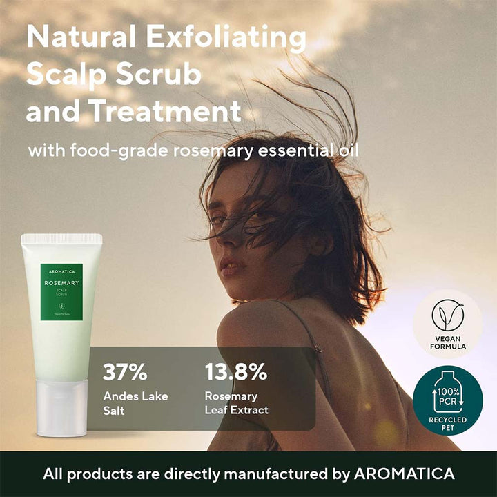 Aromatica Rosemary Natural Exfoliating Scalp Scrub With BHA 165g - Easy Pharmacy LLC