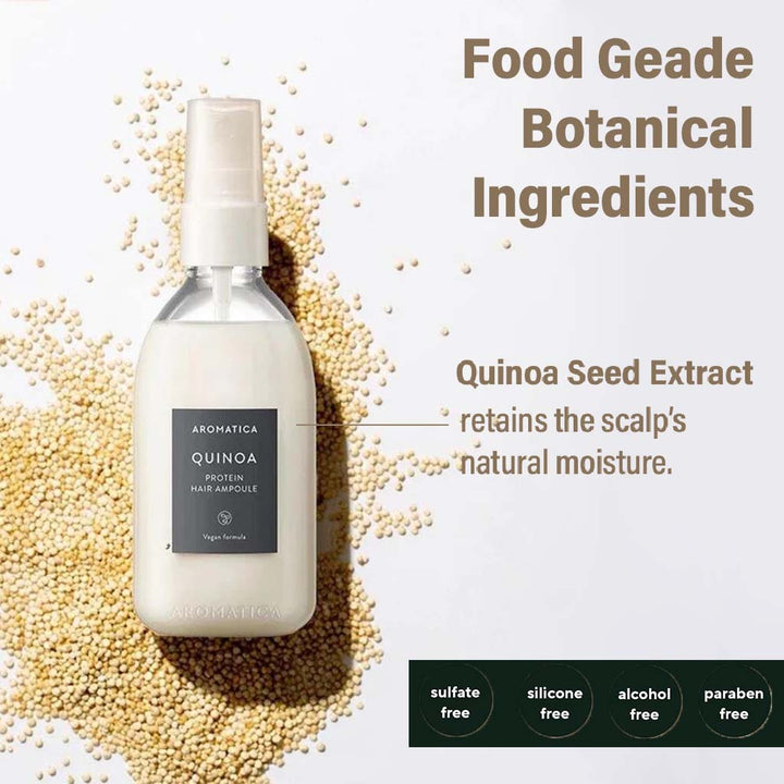 Aromatica Quinoa Protein Hair Ampoule For Dry, Damaged Hair 100ml - Easy Pharmacy LLC