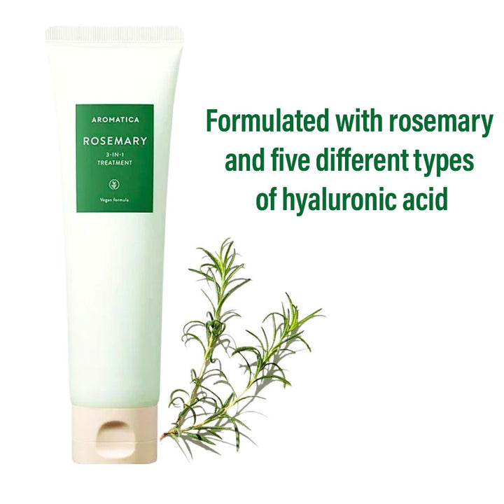 Aromatica Rosemary 3-In-1 Hair Treatment Cream For Damaged & Frizzy Hair 160ml - Easy Pharmacy LLC