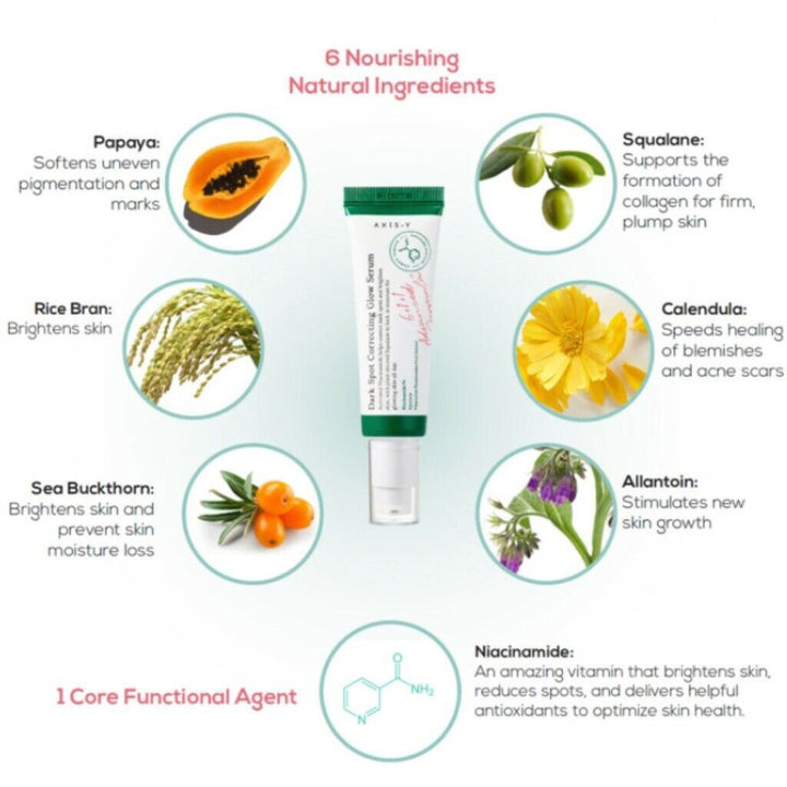 Axis-Y Dark Spot Correcting Brighten + Moisturize Glow Facial Serum 50ml - Easy Pharmacy LLC