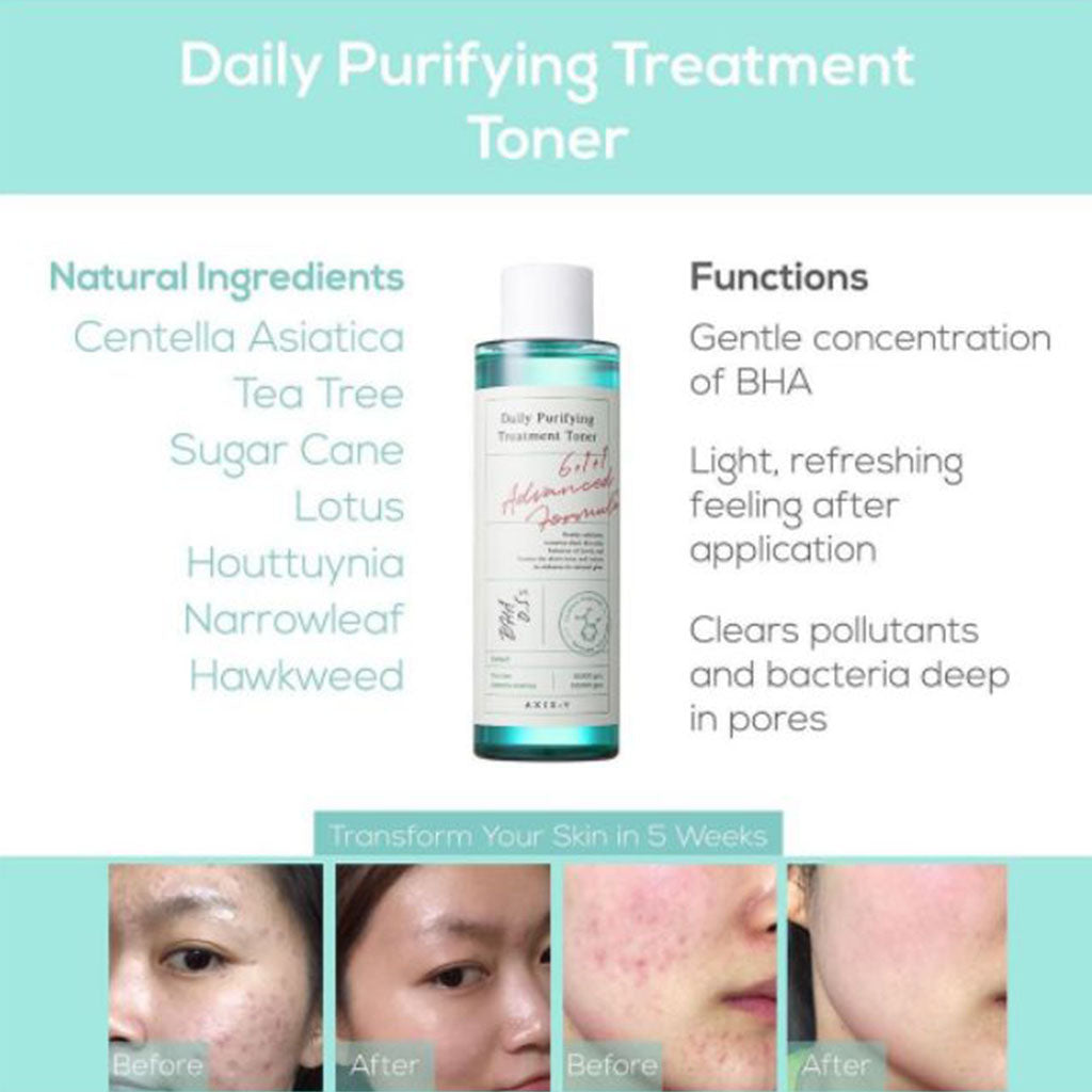 Axis-Y Daily Purifying Treatment Exfoliate + Soothe Facial Toner 200ml - Easy Pharmacy LLC