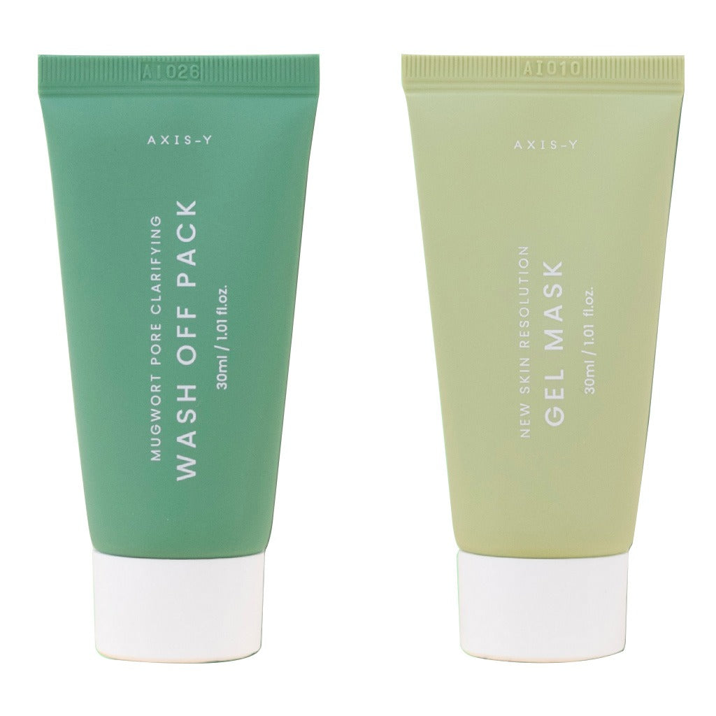 Axis-Y Mask Now Glow Later Wash Off Mask Duo Set - Gel Mask + Wash Off Pack 2*30ml - Easy Pharmacy LLC