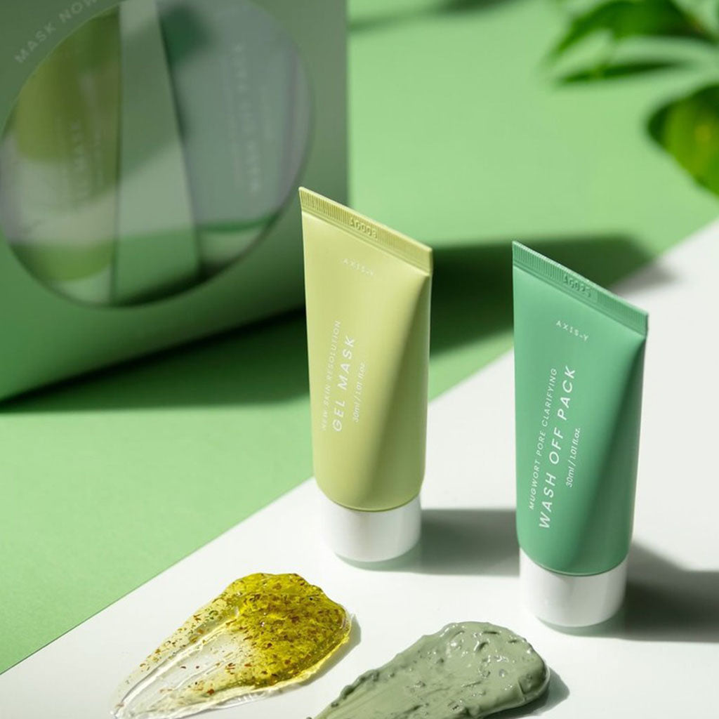 Axis-Y Mask Now Glow Later Wash Off Mask Duo Set - Gel Mask + Wash Off Pack 2*30ml - Easy Pharmacy LLC