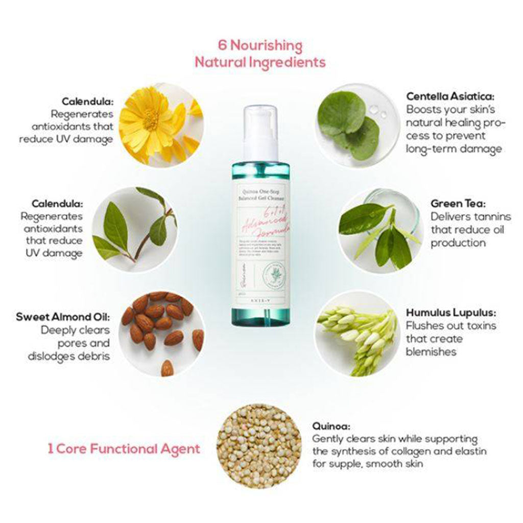 Axis-Y Quinoa One Step Balanced Clear + Hydrate Gel Cleanser 180ml - Easy Pharmacy LLC
