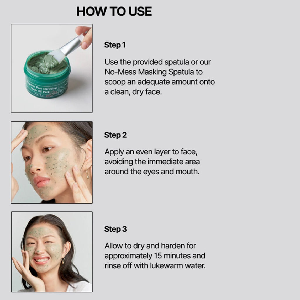 Axis-Y Mugwort Pore Clarifying Relax & Care Wash Off Face Pack 100ml - Easy Pharmacy LLC