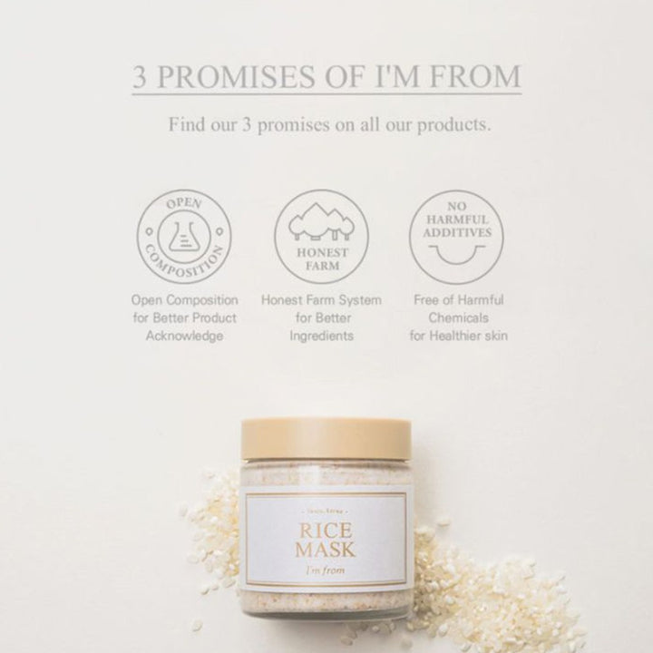 I'm From Exfoliating Facial Wash-Off Rice Mask 110g - Easy Pharmacy LLC