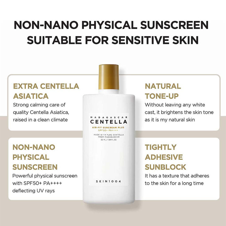 Skin1004 Madagascar Centella Air-Fit Suncream Plus With SPF 50+ & PA++++ 50ml - Easy Pharmacy LLC