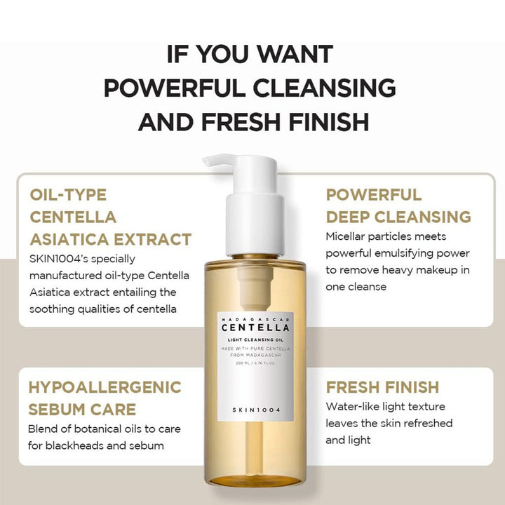 Skin1004 Madagascar Centella Light Facial Cleansing Oil 200ml - Easy Pharmacy LLC