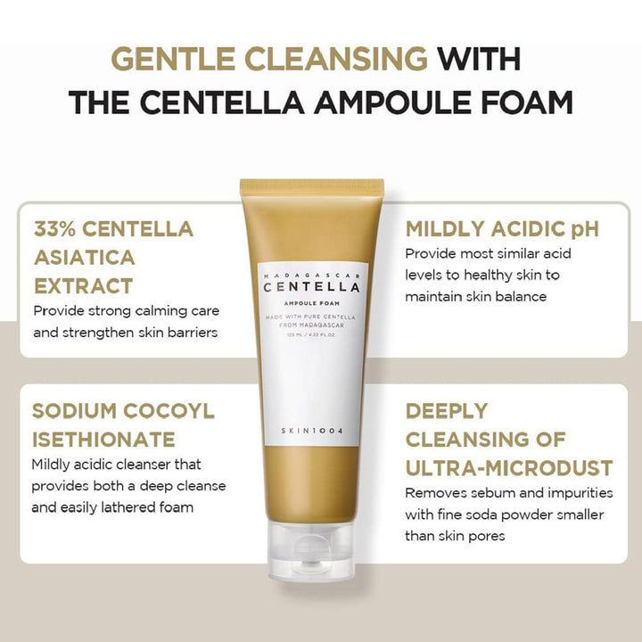 Skin1004 Madagascar Centella Ampoule Facial Foam Cleanser 125ml - Easy Pharmacy LLC