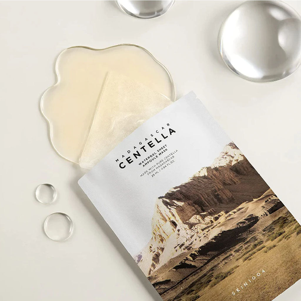 Skin1004 Madagascar Centella Watergel Sheet Ampoule Facial Mask, Pack of 25ml x 5's - Easy Pharmacy LLC