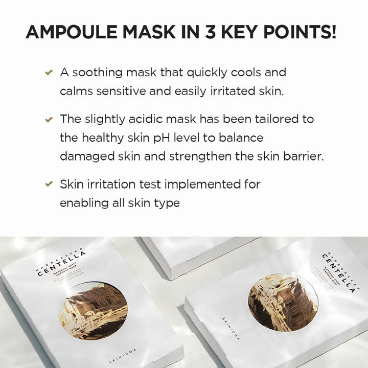 Skin1004 Madagascar Centella Watergel Sheet Ampoule Facial Mask, Pack of 25ml x 5's - Easy Pharmacy LLC