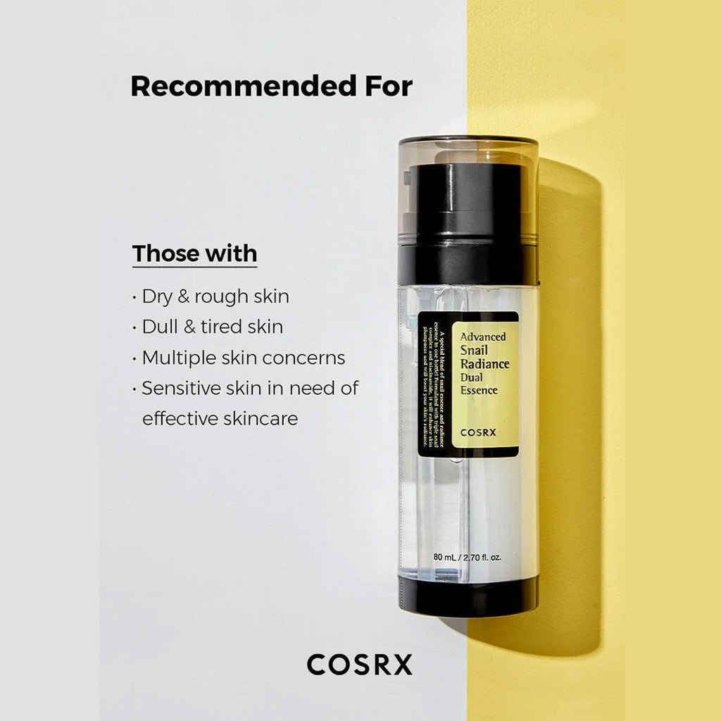 Cosrx Advanced Snail Radiance Dual Essence Facial Serum 80ml - Easy Pharmacy LLC