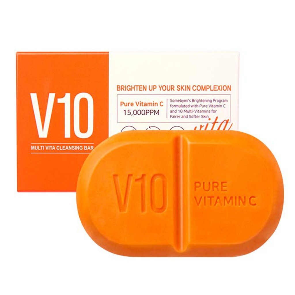 Some By Mi Pure Vitamin C V10 Multi Vita Brightening Cleansing Bar 106g - Easy Pharmacy LLC