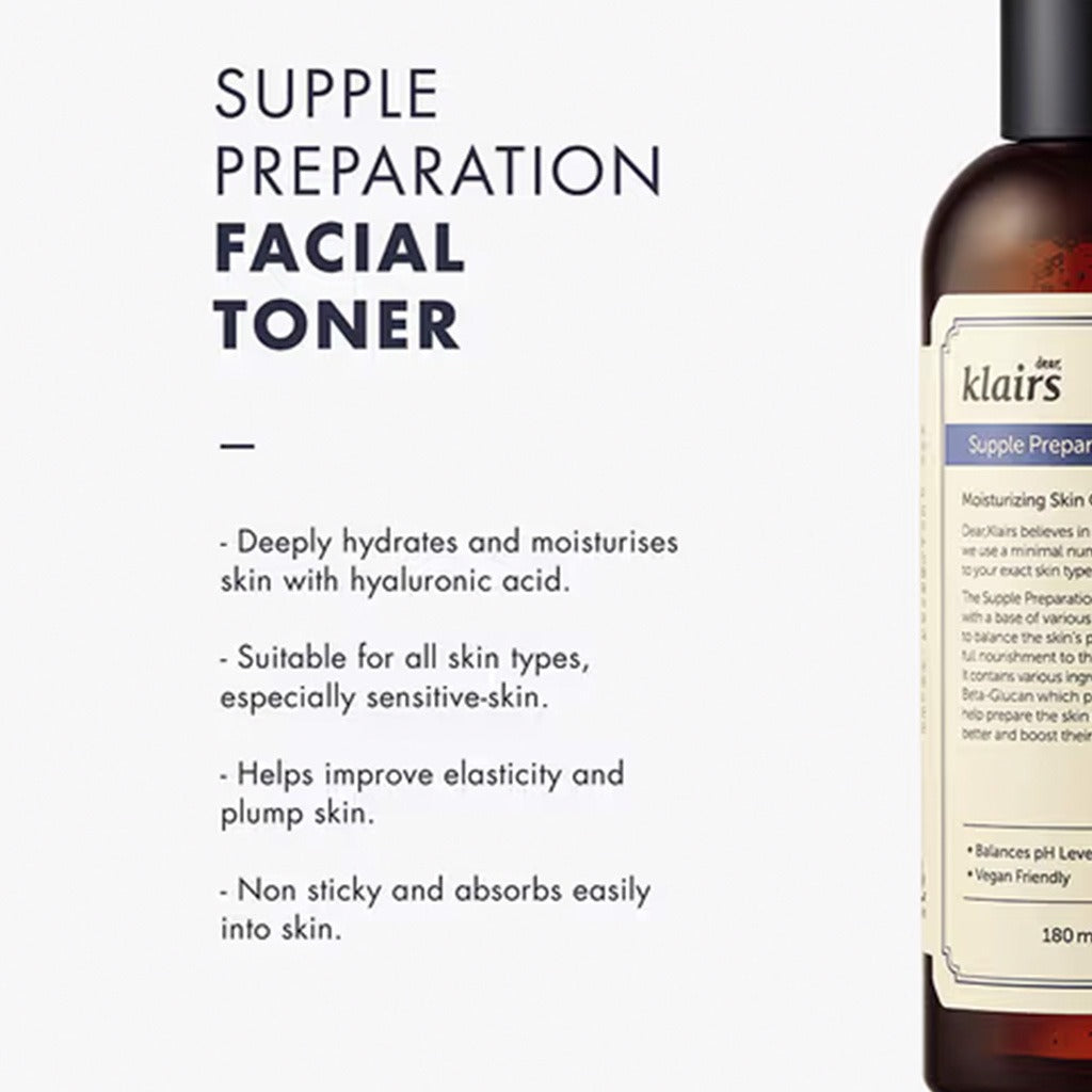 Dear Klairs Supple Preparation Moisturizing Facial Toner 180ml - Easy Pharmacy LLC