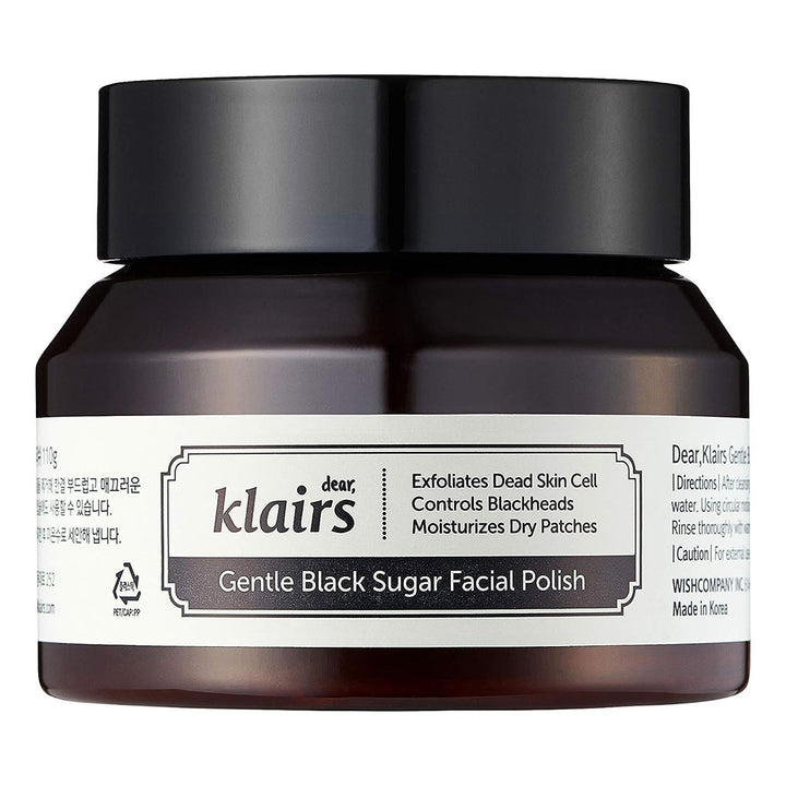 Dear Klairs Gentle Black Sugar Exfoliating Facial Polish Scrub 110g - Easy Pharmacy LLC