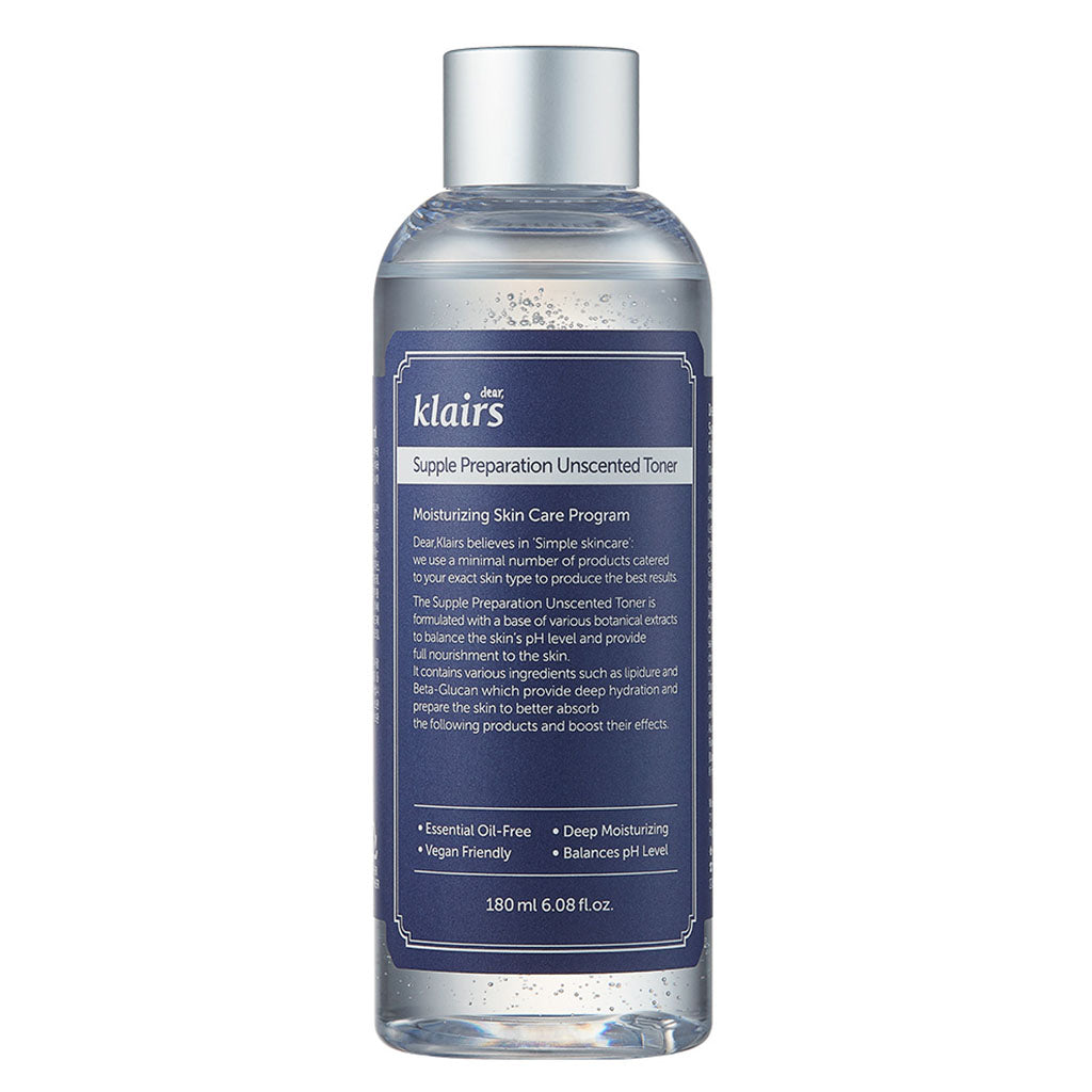 Dear Klairs Supple Preparation Unscented Moisturizing Facial Toner 180ml - Easy Pharmacy LLC
