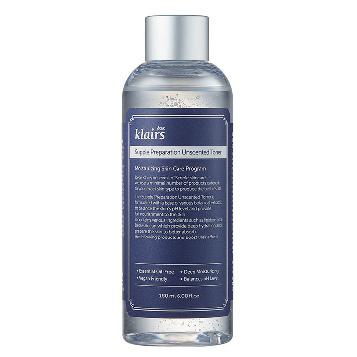 Dear Klairs Supple Preparation Unscented Moisturizing Facial Toner 180ml - Easy Pharmacy LLC