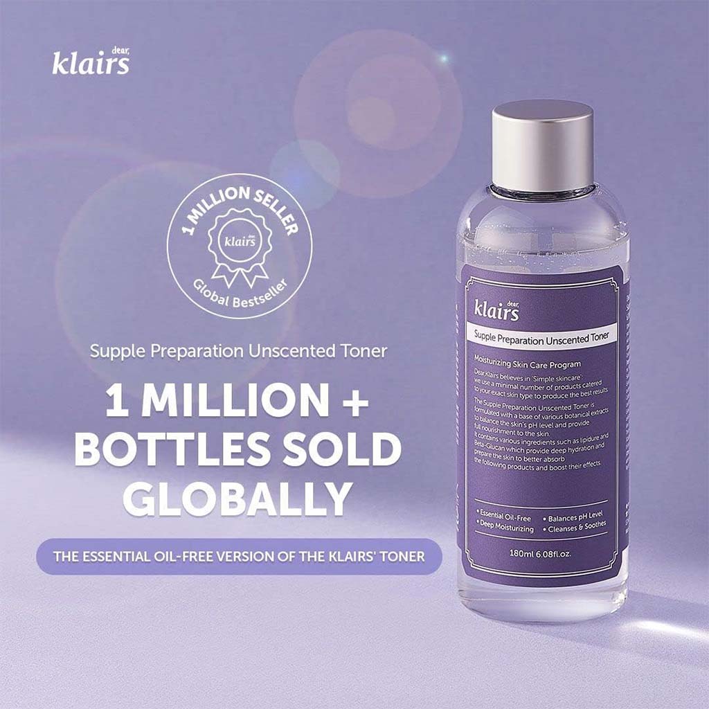 Dear Klairs Supple Preparation Unscented Moisturizing Facial Toner 180ml - Easy Pharmacy LLC