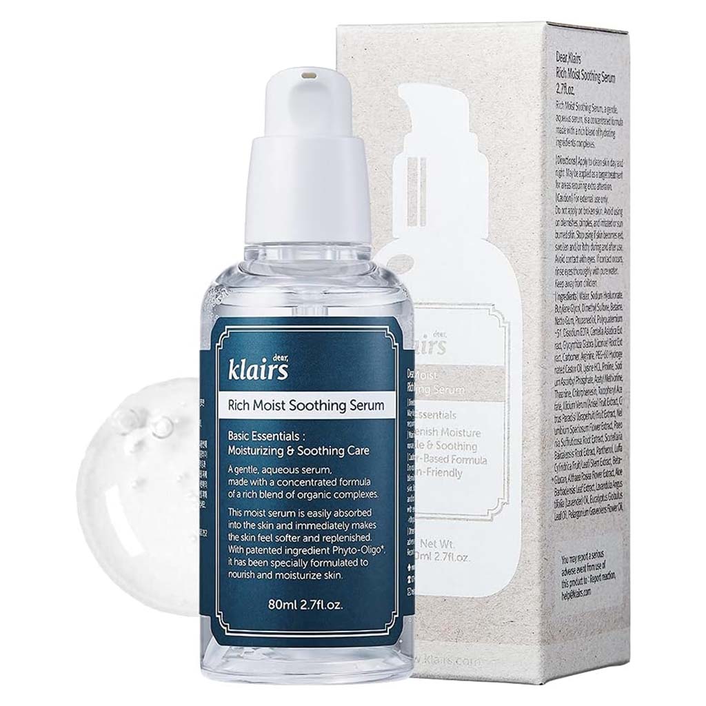 Dear Klairs Rich Moist Unscented Moisturizing & Soothing Facial Serum 80ml - Easy Pharmacy LLC