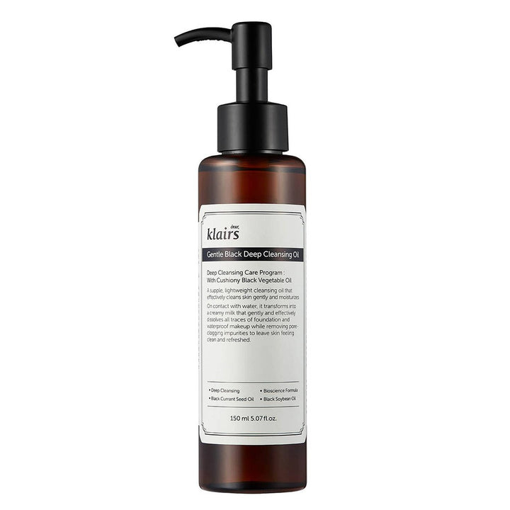 Dear Klairs Gentle Black Deep Facial Cleansing Oil 150ml - Easy Pharmacy LLC