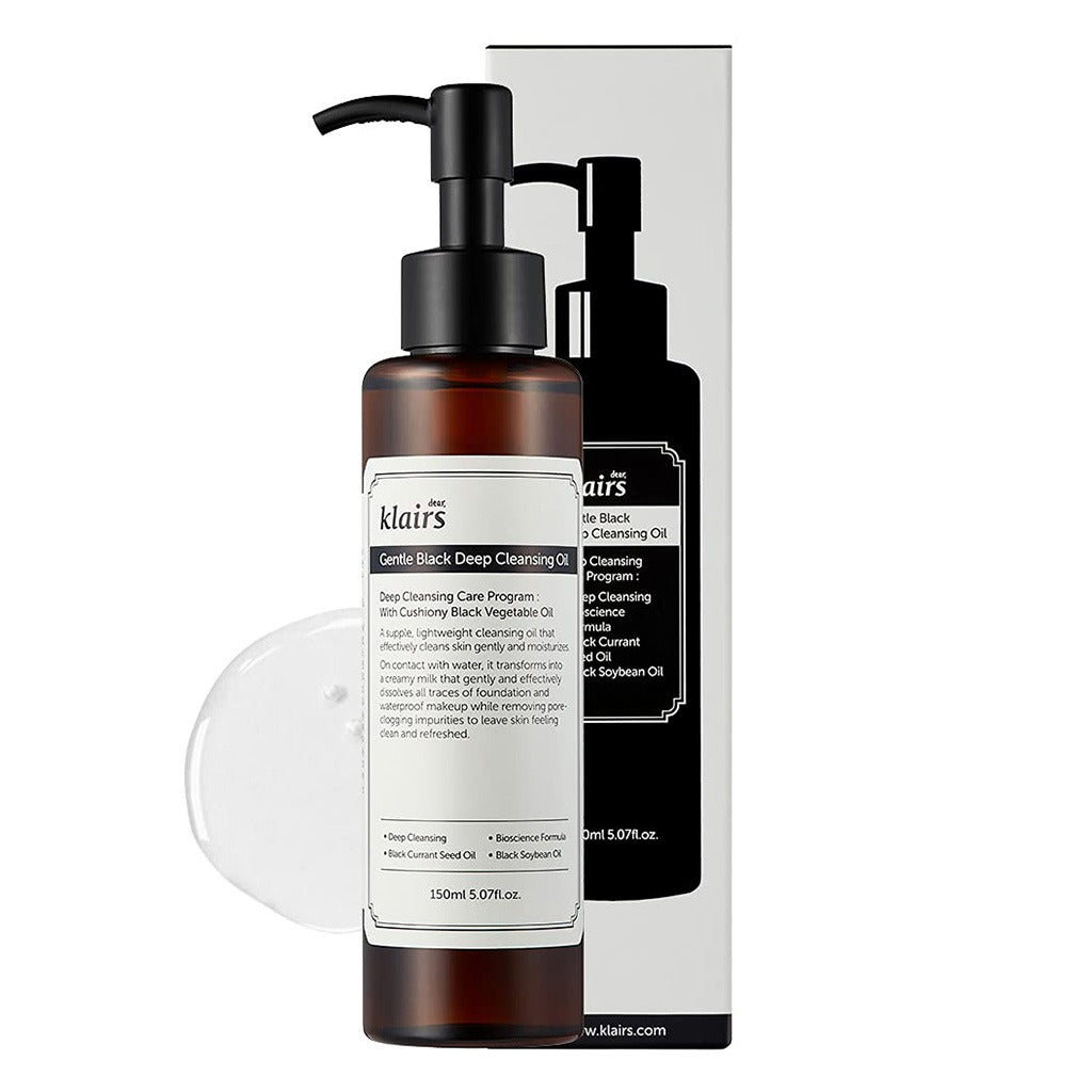 Dear Klairs Gentle Black Deep Facial Cleansing Oil 150ml - Easy Pharmacy LLC