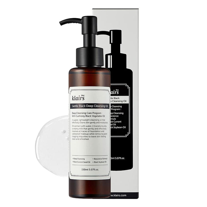 Dear Klairs Gentle Black Deep Facial Cleansing Oil 150ml - Easy Pharmacy LLC