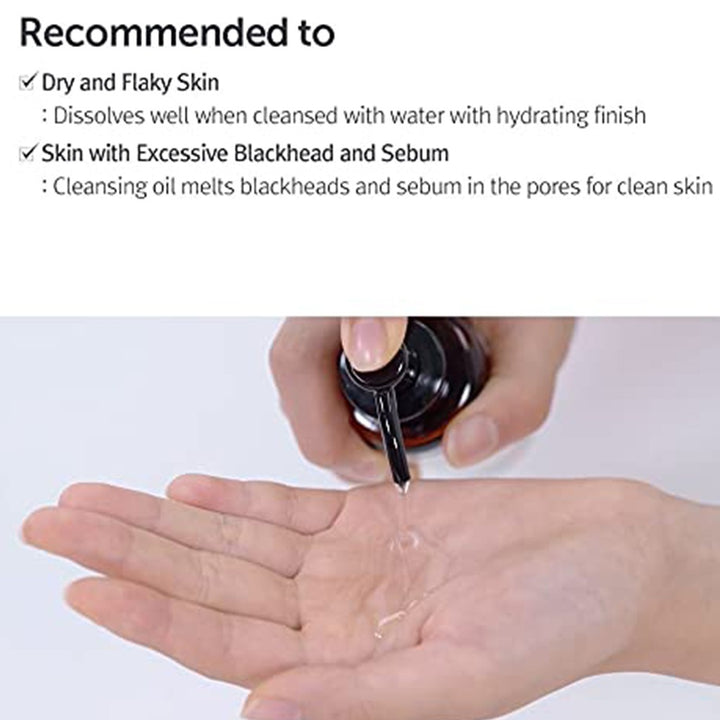 Dear Klairs Gentle Black Deep Facial Cleansing Oil 150ml - Easy Pharmacy LLC
