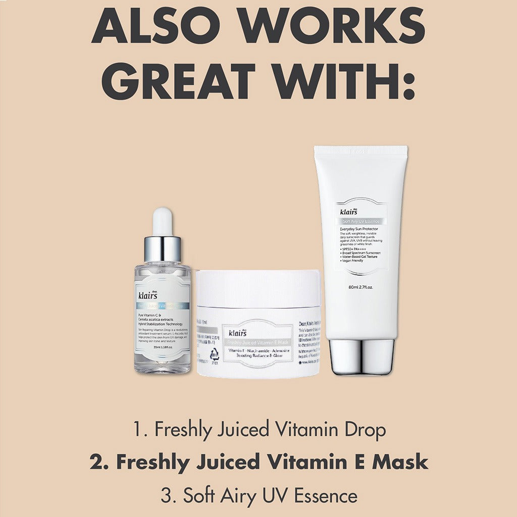 Dear Klairs Freshly Juiced Vitamin E Radiance Booster Face Mask 15ml - Easy Pharmacy LLC