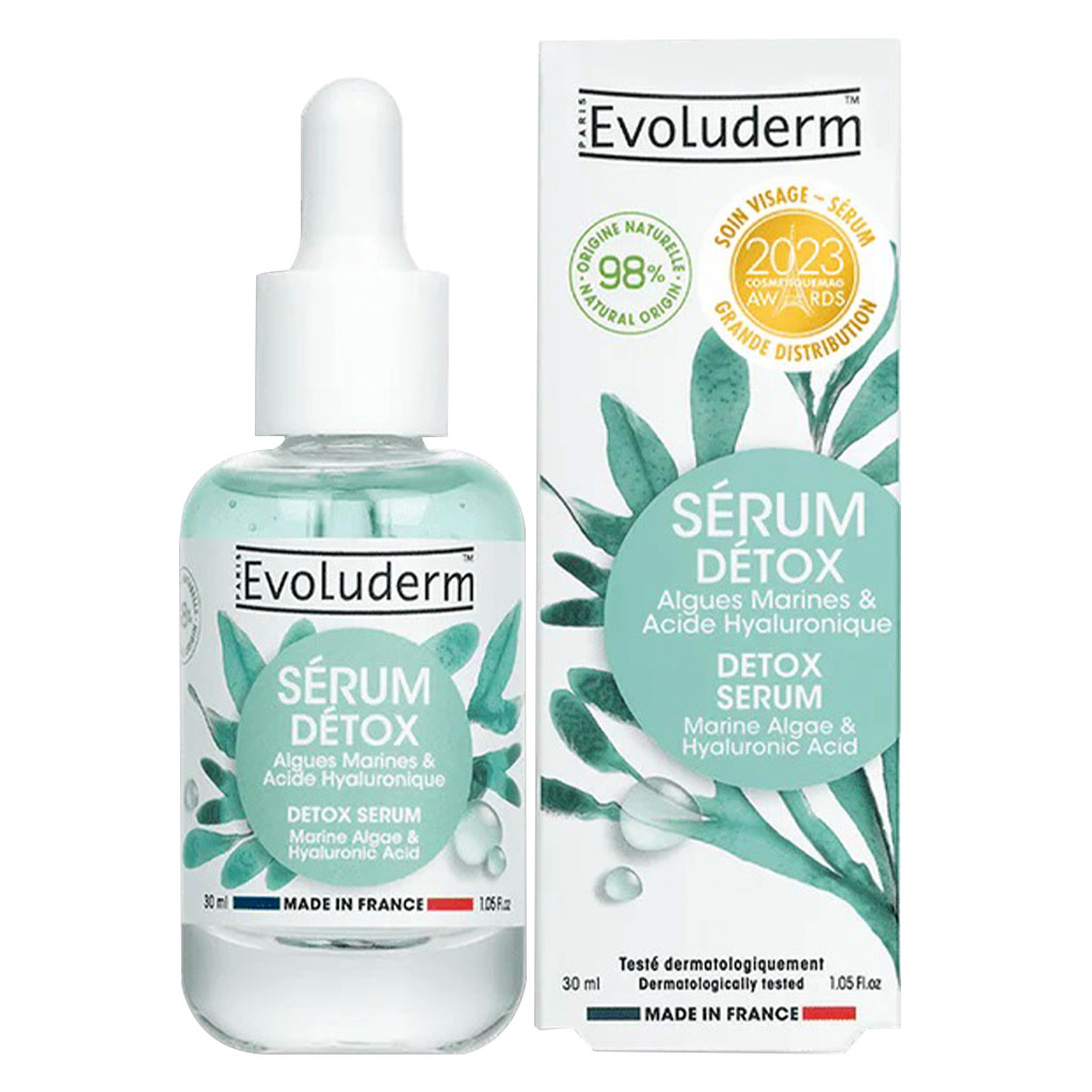 Evoluderm Detox Serum With Marine Algae & Hyaluronic Acid For Detoxifying & Hydration 30ml - Easy Pharmacy LLC