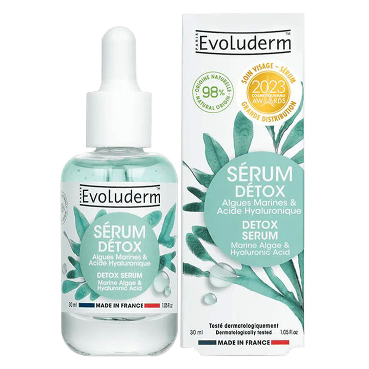 Evoluderm Detox Serum With Marine Algae & Hyaluronic Acid For Detoxifying & Hydration 30ml - Easy Pharmacy LLC