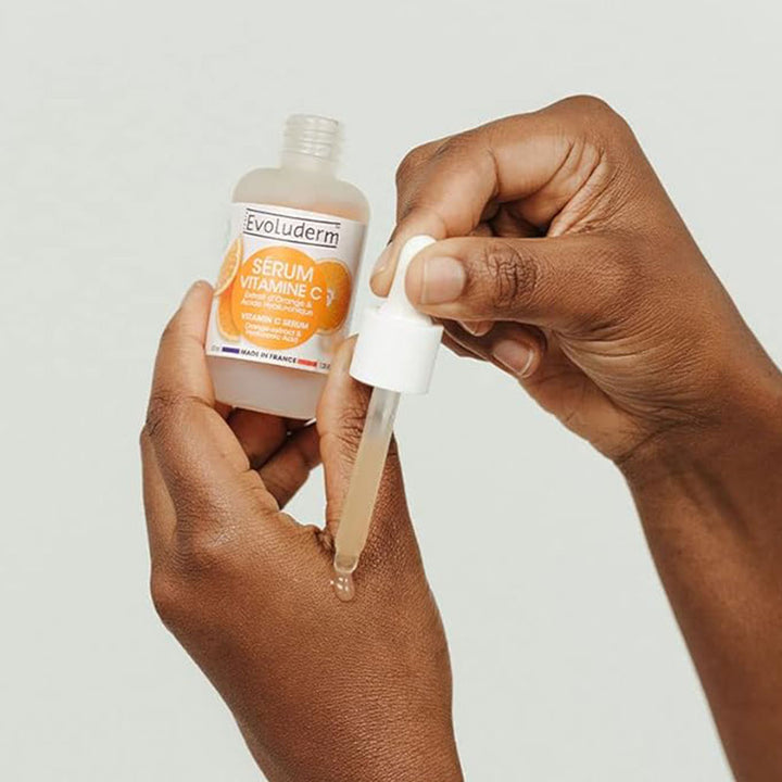 Evoluderm Vitamin C Face Serum With Orange Extract & Hyaluronic Acid For Skin Radiance & Hydration 30ml - Easy Pharmacy LLC