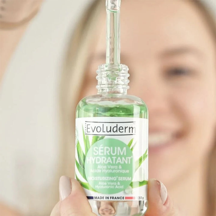 Evoluderm Moisturizing Face Serum With Aloe Vera & Hyaluronic Acid For Skin Hydration 30ml - Easy Pharmacy LLC