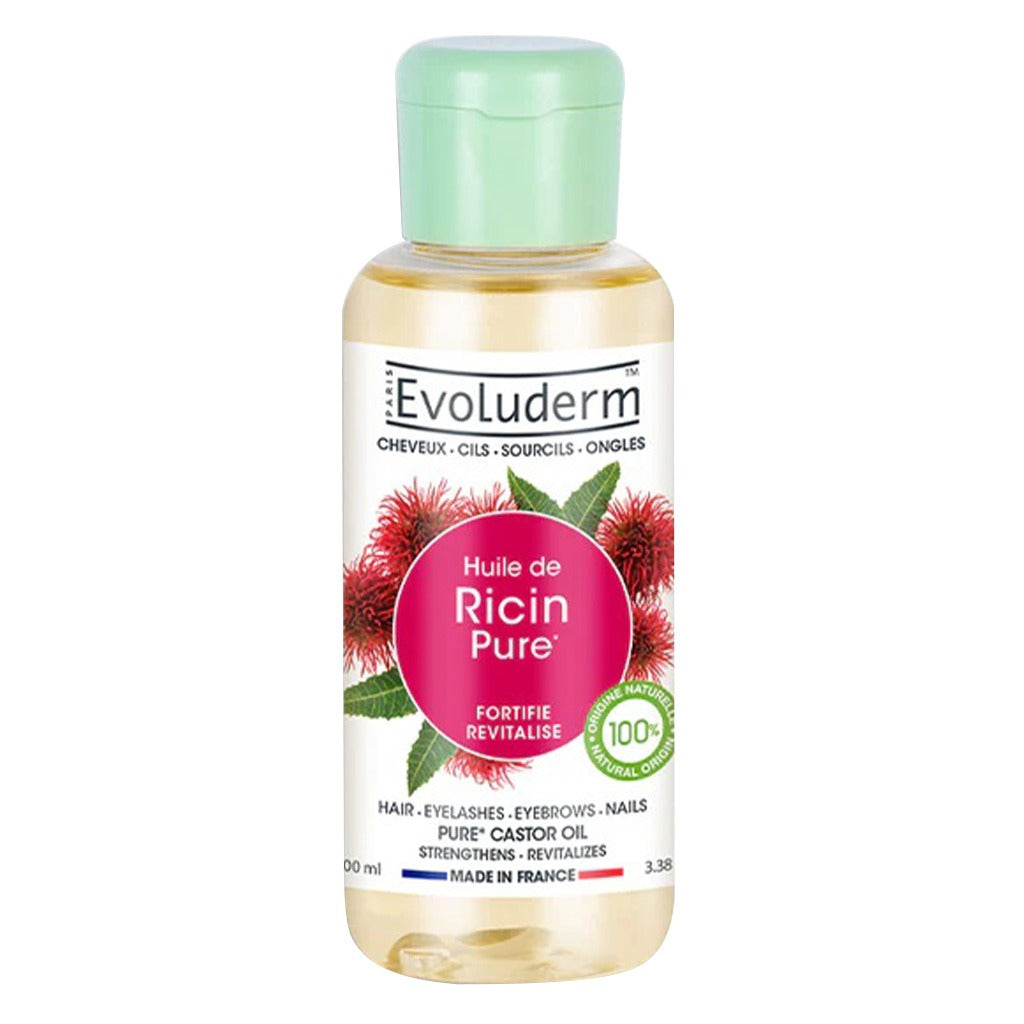 Evoluderm Ricin Pure Castor Oil For Strong & Healthy Hair 100ml - Easy Pharmacy LLC