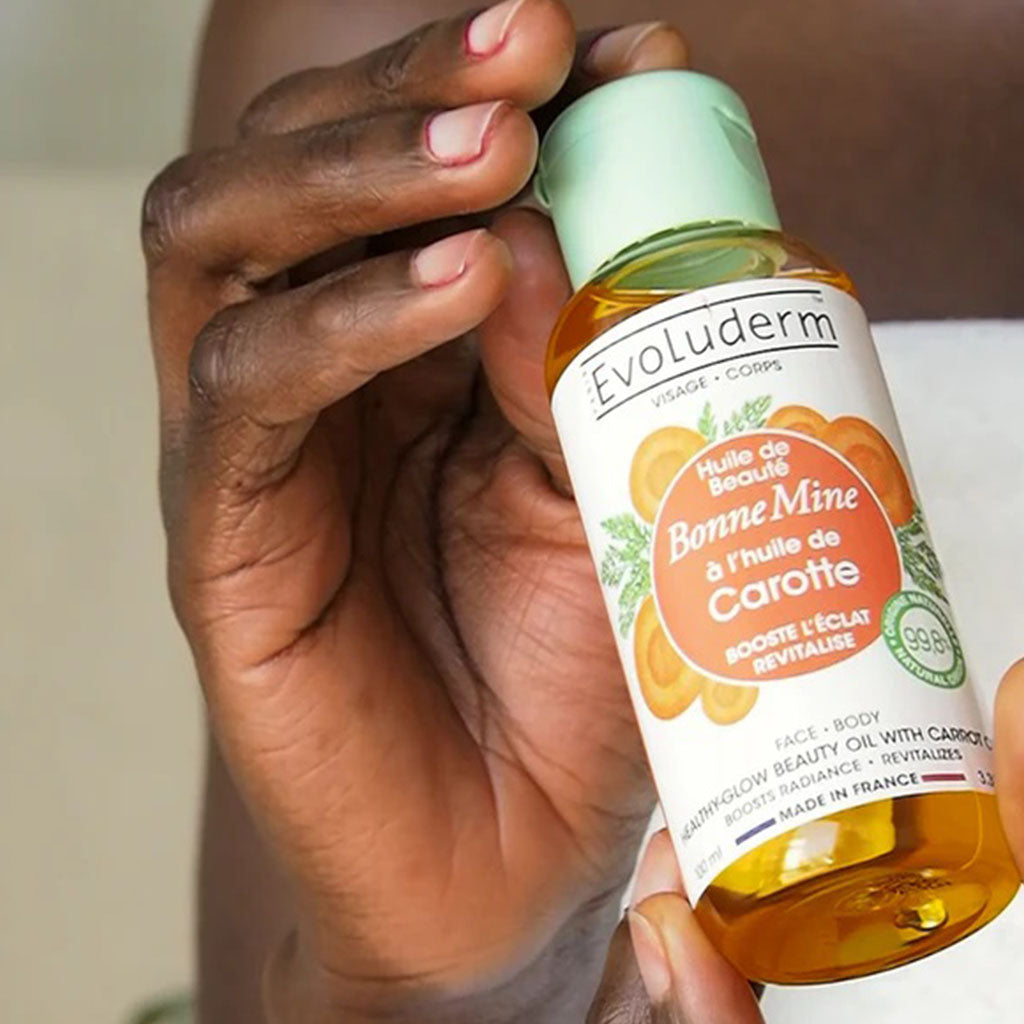 Evoluderm Healthy Glow Beauty Oil With Carrot Oil For Face & Body 100ml - Easy Pharmacy LLC