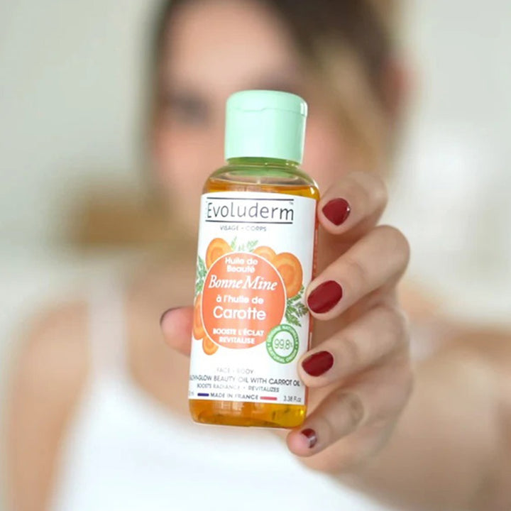 Evoluderm Healthy Glow Beauty Oil With Carrot Oil For Face & Body 100ml - Easy Pharmacy LLC