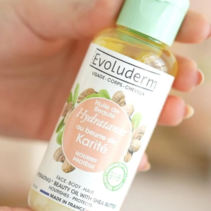 Evoluderm Hydrating Beauty Oil With Shea Butter For Face, Body & Hair 100ml - Easy Pharmacy LLC
